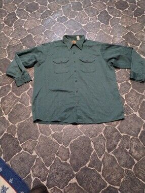 Big Ben by Wrangler Made in USA men's work shirt VINTAGE